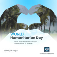 Hands of Humanity: A Wave of Compassion Instagram Post template