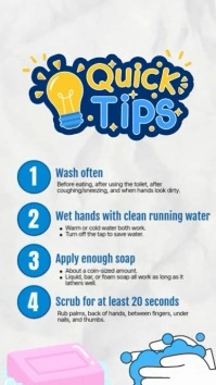 Handwashing Tips História do Instagram template