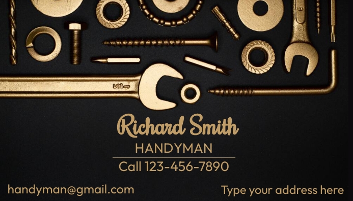 Handy Cards Example Handyman business card Template | PosterMyWall