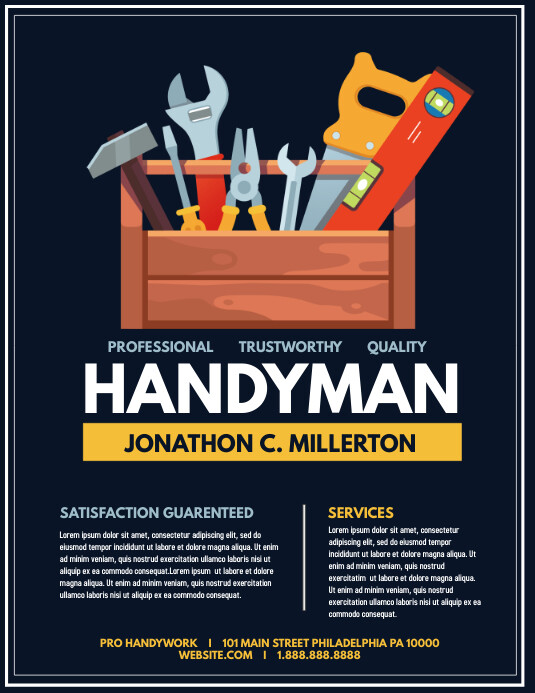 Handyman Ad Template Handyman Ad Template