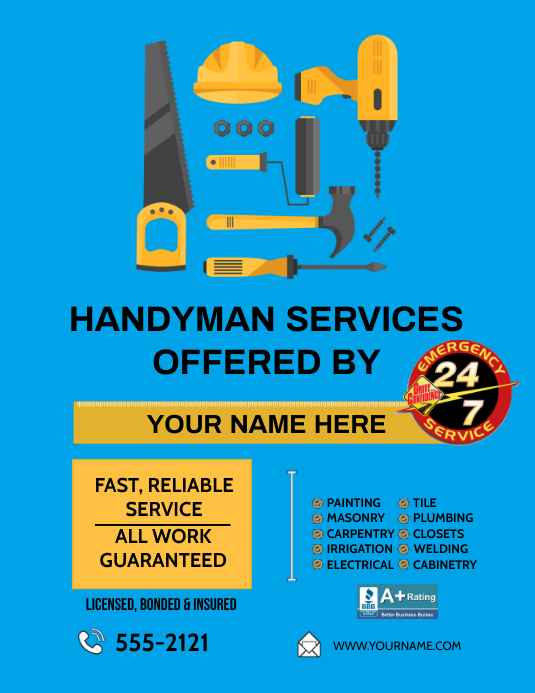 HANDYMAN Template PosterMyWall