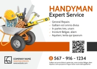 Handyman Expert Services advertisement templa Postal template