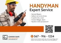Handyman Expert Services advertisement templa Carte postale template