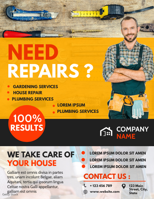 handyman flyer design template PosterMyWall handyman flyer design template PosterMyWall