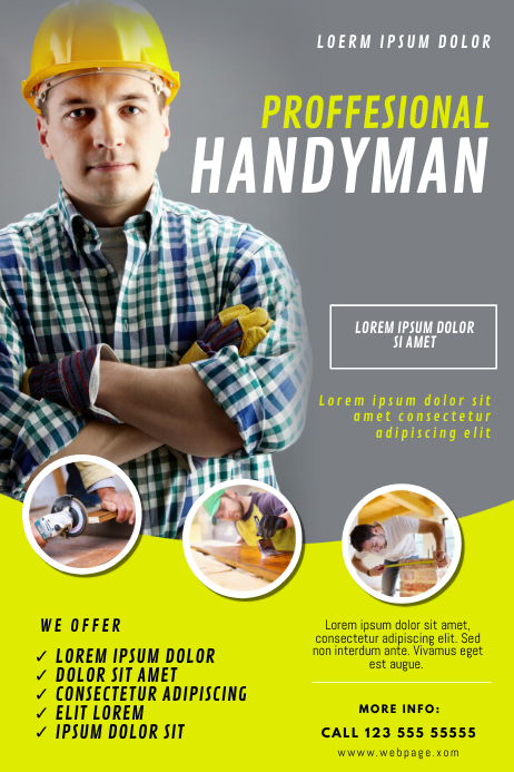 Handyman Flyer Template PosterMyWall handyman-flyer-template-postermywall