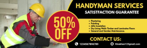 handyman FLYER Tajuk Twitter template