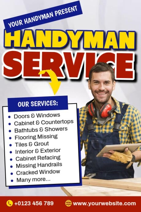 Handyman Service โปสเตอร์ template