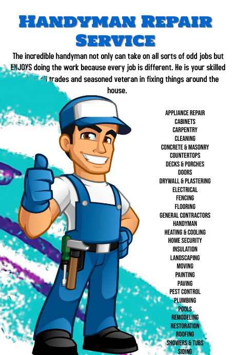 Handyman Service Repair Template | PosterMyWall