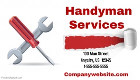 handyman services business cards