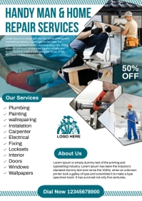 Handyman services A5 template