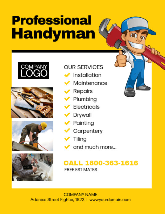Handyman Services Flyer Promotion Template PosterMyWall