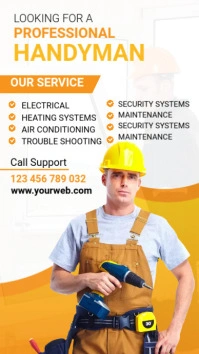 handyman services Instagram Story template