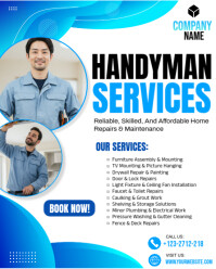 HANDYMAN SERVICES POSTER Instagram Portrait template