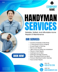 HANDYMAN SERVICES POSTER Instagram Portrait template