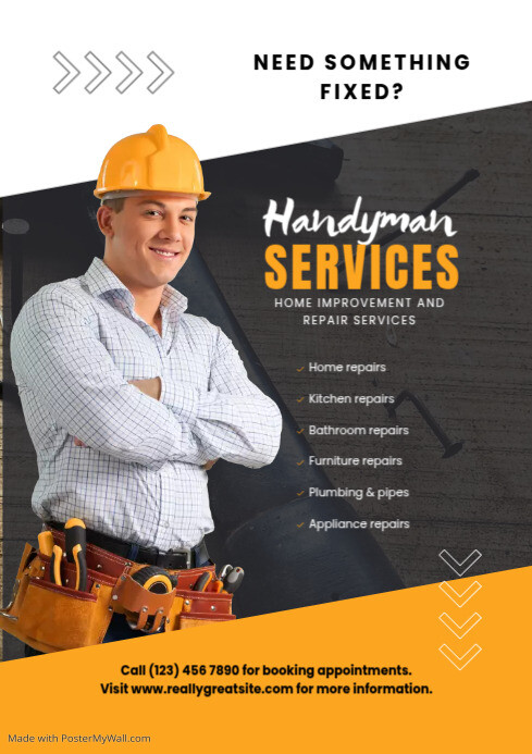 handyman services template | PosterMyWall