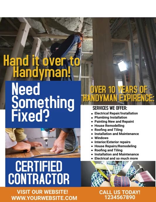 Handyman Template PosterMyWall
