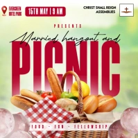 Hangout and picnic summit flyer Instagram Post template
