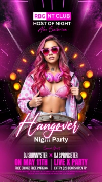 Hangover party Instagram Story template