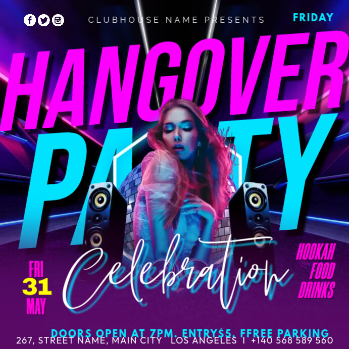 hangover.a Wpis na Instagrama template