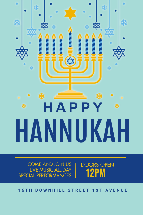 Hannukah,hanukkah celebration,event Plakat template