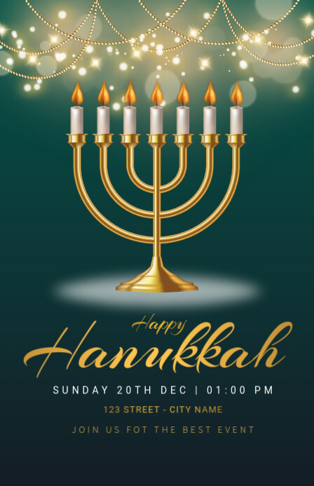 Hanukah,festival,event,hannukah Tabloid template