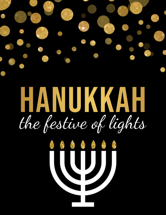 Hanukkah Shabbat Hanukah Chanukha Kwanzaa Template Postermywall