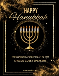 Hanukkah,festival,event,hannukah Flyer (US-Letter) template