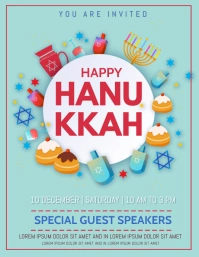 Hanukkah,festival,event,hannukah Flyer (US-Letter) template