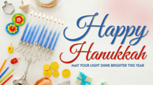 hanukkah celebration Digitalt display (16:9) template