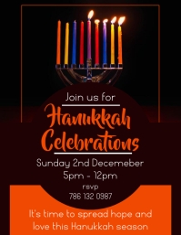 Hanukkah Flyer Template | PosterMyWall