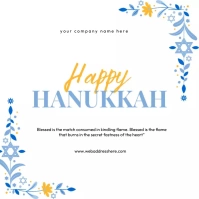 hanukkah Instagram-opslag template