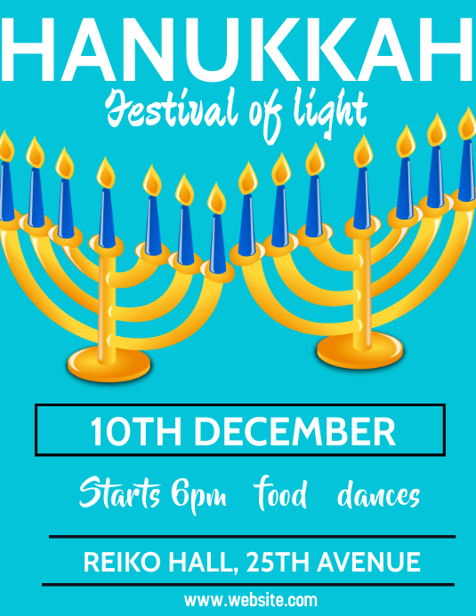hanukkah Template | PosterMyWall