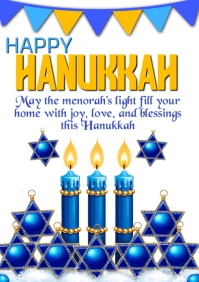 Hanukkah A3 template