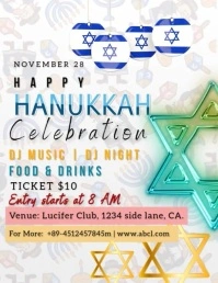 HANUKKAH Iflaya (Incwadi ye-US) template