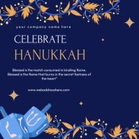 hanukkah Instagram Post template