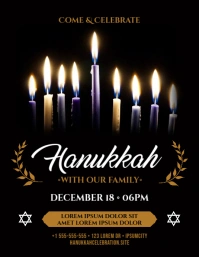 HANUKKAH FLYER template