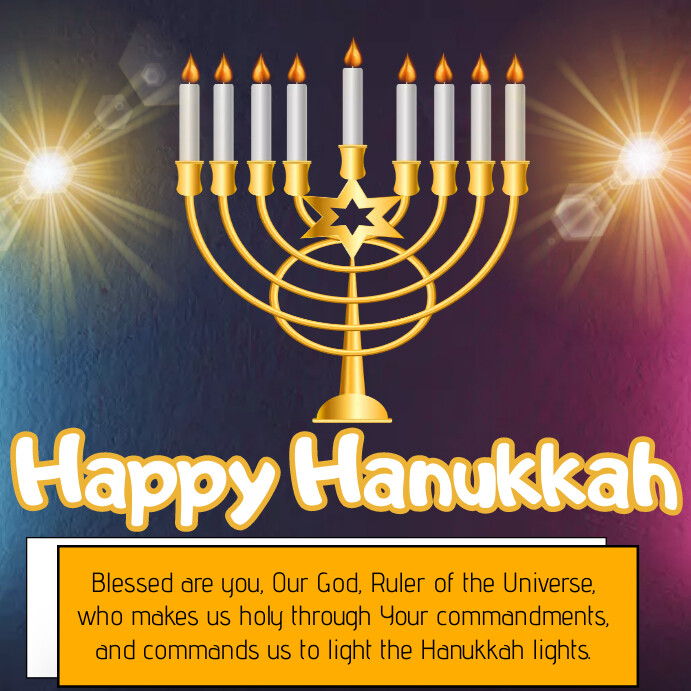 Hanukkah flyer Template | PosterMyWall