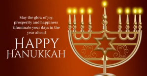 Rosso Hanukkah Celebration Facebook begivenhed cover Template