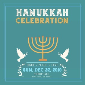 Hanukkah Shabbat Hanukah Chanukha Kwanzaa Instagram Video Template Postermywall