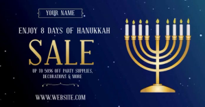 HANUKKAH SALE AD SOCIAL MEDIA VIDEO template