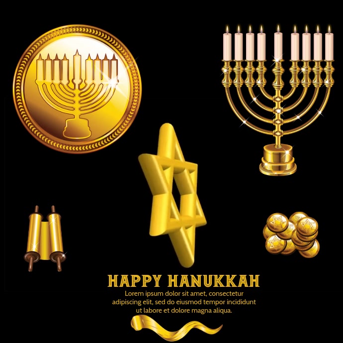 Shablon Hanuka Video Shablon Postermywall