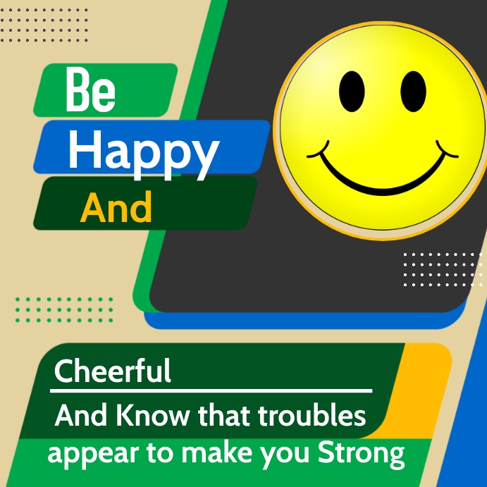 Pinterest Happy Posts happiness Template | PosterMyWall