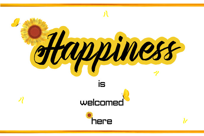 Happiness Flag template Flagge