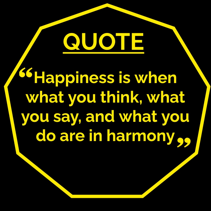 Copy of Happiness Quote | PosterMyWall