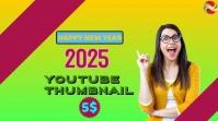 HAPPPY NEW YEAR YOUTUBE THUMBNAIL template