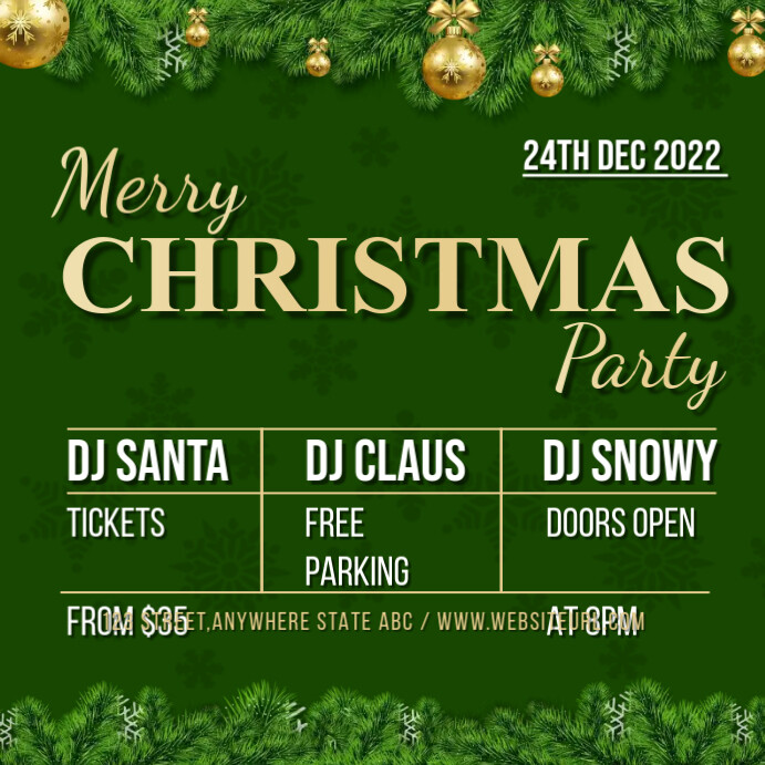 What A Happy Christmas Party What A Merry Christmas Tree 