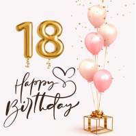 happy 18th birthday template Message Instagram