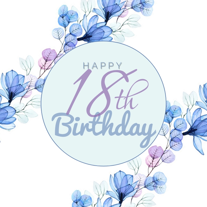 happy 18th birthday template PosterMyWall happy 18th birthday template PosterMyWall