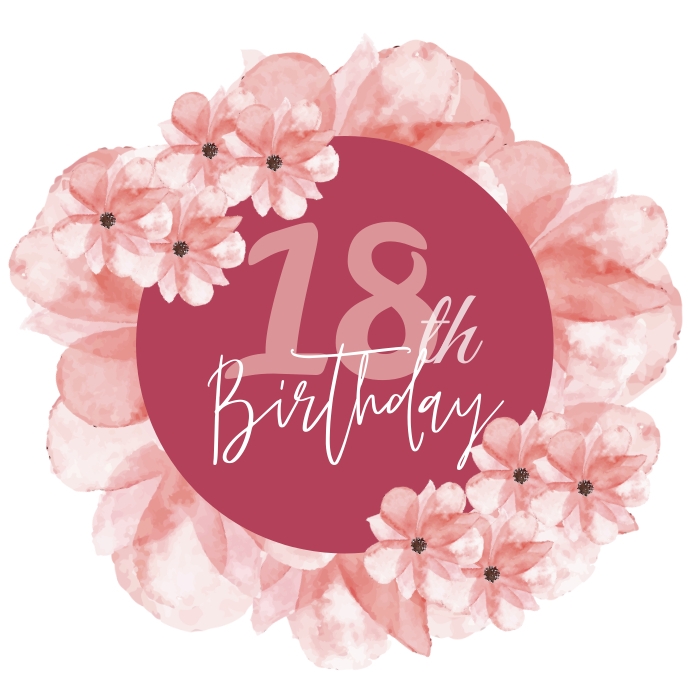happy 18th birthday template PosterMyWall happy 18th birthday template PosterMyWall