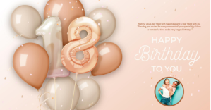 HAPPY 18TH BIRTHDAY WISH CARD Design Template ภาพที่แชร์บน Facebook